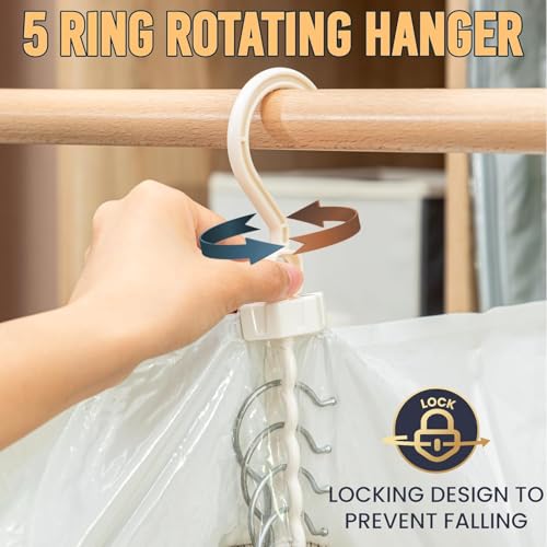 Hanging Vacuum Storage Bags – 4 Pack (2 Long, 2 Short) Hanging Vacuum Seal Bags for Clothing, Closet Organizer Space Saver for Suits, Jackets & Coats - size: 4 Combo