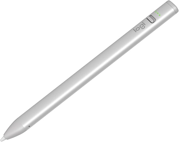 Logitech Crayon Digital Pencil for iPad USB-C Ports | Apple Pencil technology anti-roll design dynamic smart tip