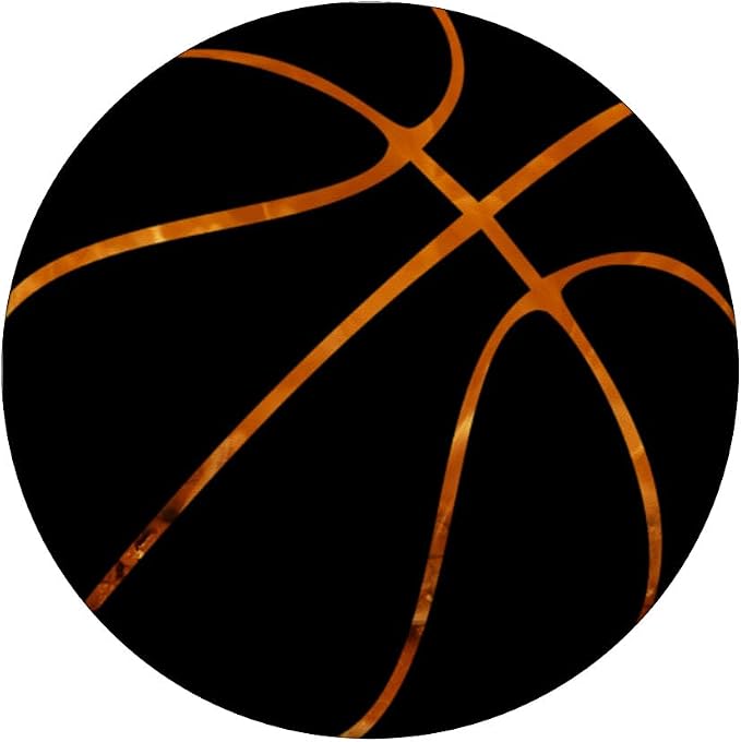 Black Basketball and fire Phone Grip for Men and Boys PopSockets Adhesive PopGrip