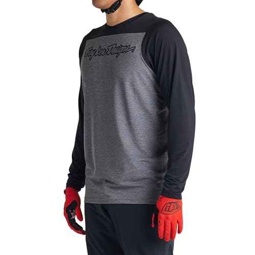 Troy Lee Designs - Skyline LS Jersey; Signature Heather Gray/Black XL