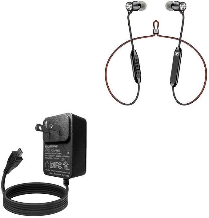 BoxWave Charger Compatible with Sennheiser HD1 Free - Wall Charger Direct (15W) Rapid Charge Your Device with Built-in 3ft Cable