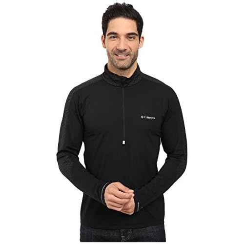 Columbia Men's Trail Flash Half Zip Jacket, Black, XX-Large
