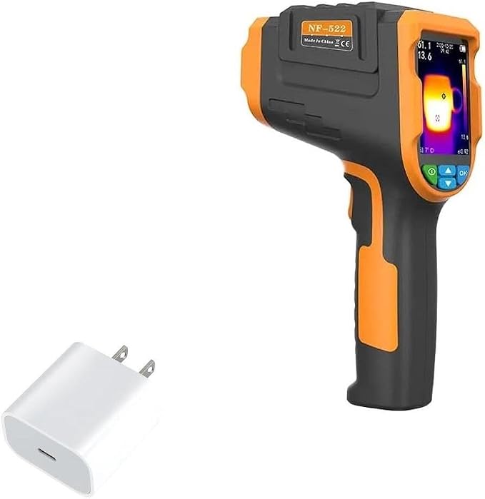 BoxWave Charger Compatible with Noyafa NF-525 Handheld Thermal Imager - PD GAN miniCube (30W) 30W Tiny PD GAN Type-C Wall Charger - Winter White