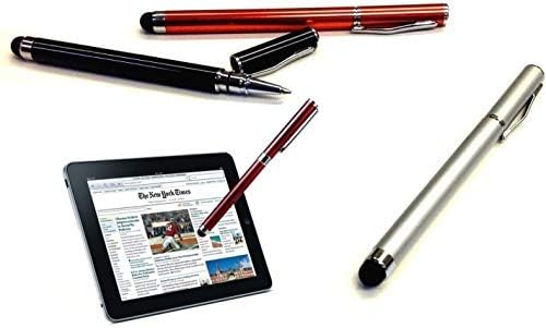 PRO Stylus + Pen Works for Samsung Galaxy S 4 Active with Custom High Sensitivity Touch and Black Ink! [3 Pack-Silver]