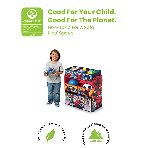 Delta Children Multi-Bin Toy Organizer, Marvel Spider Man - color: Spider-man