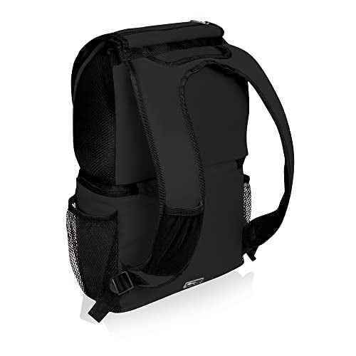 PICNIC TIME NCAA Michigan Wolverines Zuma Backpack Cooler - Soft Cooler Backpack - Lunch Cooler, (Black)