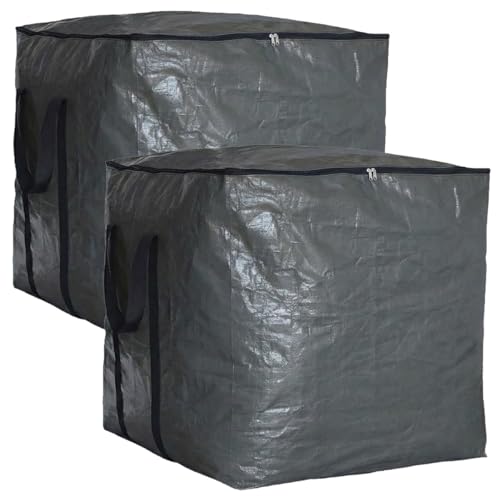 Extra Large Storage Bag (Black, 19"x19"x19" - 2 Pack) - color: Black, size: 19"x19"x19" - 2 Pack