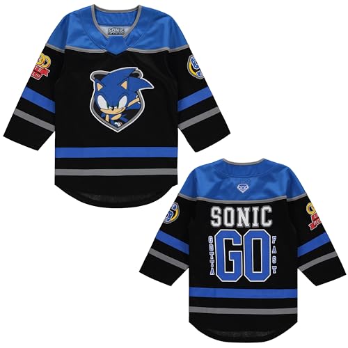 Sonic The Hedgehog Boys Long Sleeve Hockey Jersey
