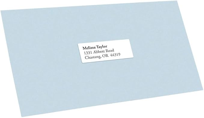 Office Depot White Inkjet/Laser Address Labels, 1in. x 2 5/8in., Pack Of 750, 505-O004-0003