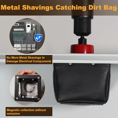 Magnetic Shaving Catcher Dirt Bag, Magnetic Drill Shaving Catcher, Electrical Drill Catcher Dirt Bag for Magnetic Metal Shavings on Electrical Panels