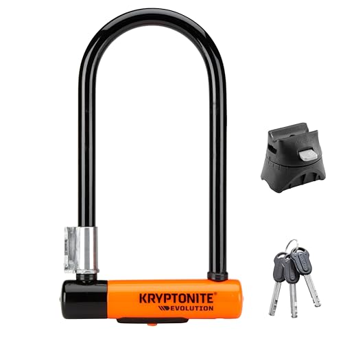 Kryptonite Evolution Standard U-Lock, 4x9 inches, Black, 3.5 pounds