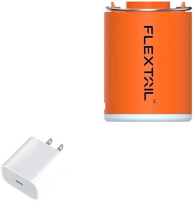 BoxWave Charger Compatible with Flextail Tiny Pump X (2024) - PD GAN miniCube (30W) 30W Tiny PD GAN Type-C Wall Charger - Winter White
