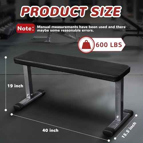 Fitvids Heavy Duty Adjustable and Foldable Utility Weight Bench for Upright, Incline, Decline, and Flat Exercise