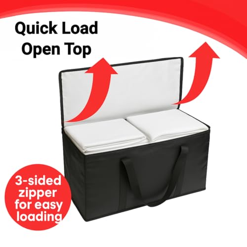 BAG-THAT! 6 - Pack Heavy Duty Large Moving Bags, with Strong Zipper and Comfortable Handles Durable & Sturdy Clothes packing Storage Bags Totes Bins Packing Moving Boxes College Supplies for moving. - size: 6 Pack