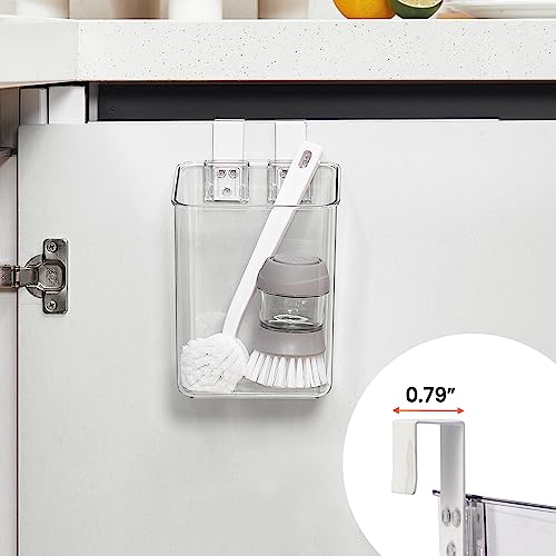 vacane Office Hanging Organizer, Clear Hanging Baskets for Organizing Over the Cabinet Organizer Holder for Kitchen, Pantry, Bathroom-Hang Outside or Inside Door-XL - style: XL