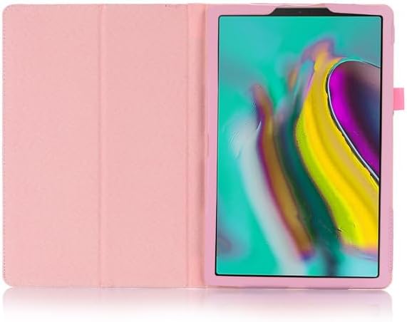 Generic Slim Folding Folio Stand Case for Samsung Galaxy Tab A 8.0 Inch 2019 (SM-T290/SM-T295) Lightweight Magnetic Closure PU Leather Flip Shockproof Auto Wake/Sleep Smart Cover Black