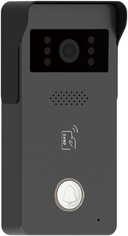 MENGQI-CONTROL LCD Touch Screen Video Intercom Kit Outdoor Camera Monitor Phone App Remote Open
