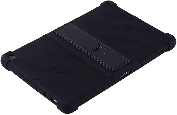 Case for Lenovo 10e - Gel Rubber Soft Skin Stand Universal Silicone Shockproof Protective Cover for Lenovo 10e Chromebook 10.1 inch Tablet Black