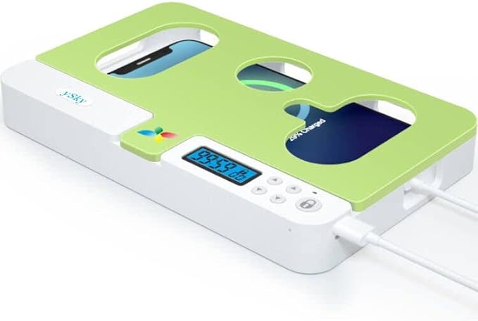 ySky Phone Lock Box with TimerPhone Access Blocker Device for Cell Phones Limits Smartphone Access Reduces Screen Time &amp Improves FocusTimed Jail Locker to Help KidsStudents Adults Focus Bac