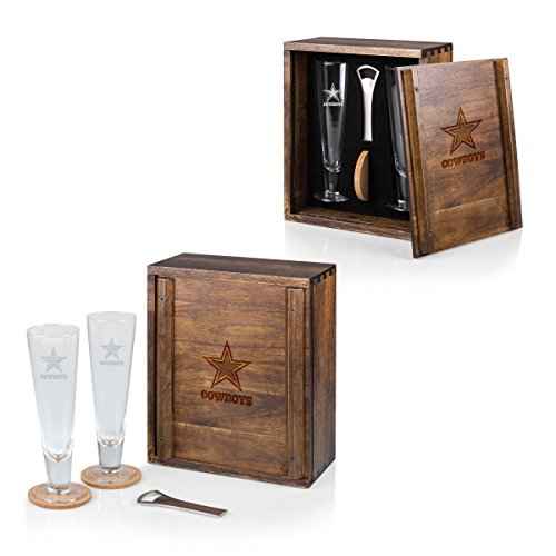 PICNIC TIME Brown Dallas Cowboys Pilsner Beer Gift Set for 2