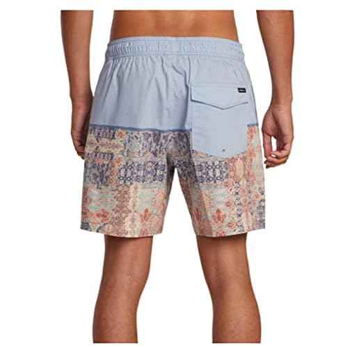 RVCA Mens Elastic Waist Swim Trunk