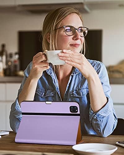 DTTO Case for iPad Pro 11 Inch 4th / 3rd / 2nd / 1st Generation 2022/2021/2020/2018Premium PU Leather Folio Stand Cover with Hand Strap Auto Wake/SleepMultiple Viewing Angles Black