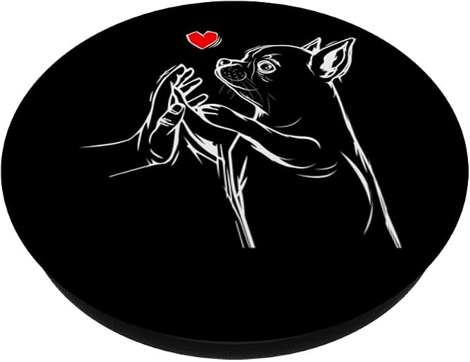 Chihuahua Love Dog Mom Girls PopSockets Adhesive PopGrip