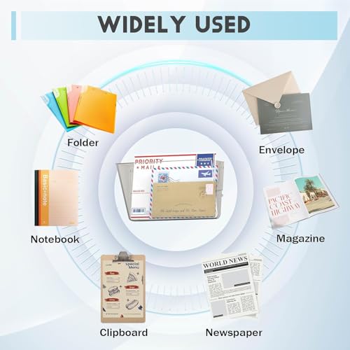 Gawerk Clear Acrylic Single Pocket, Plastic Hanging Wall Mount File Holder for Office Home (White, 6 Pack) - color: White, size: 6 Pack