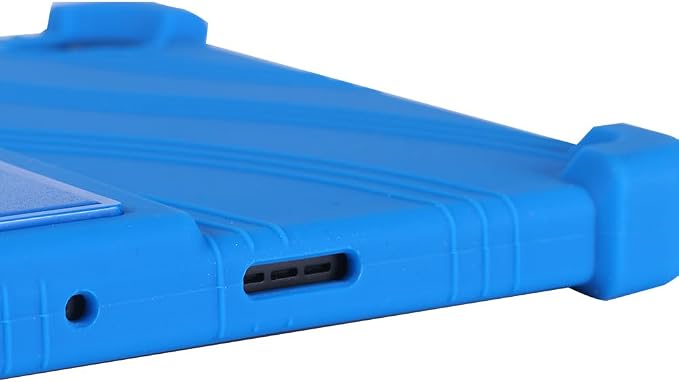 for Urao 10.1 inch Tablet Case Soft Silicone Cover Case with Kickstand for Urao 10.1'' C107 Tablet Blue