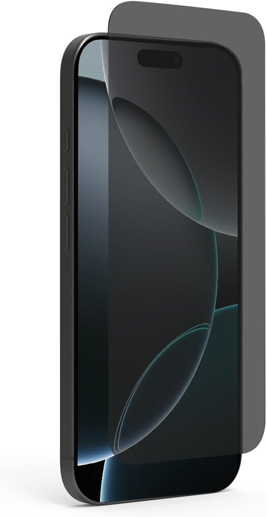 PureGear 2-Way Privacy Tempered Glass Screen Protector Compatible w/ Apple iPhone 16 Pro Max (2024) 6.9 Full Edge-to-Edge Coverage Self Alignment Installation Tray Touch Sensitive Case Friendly