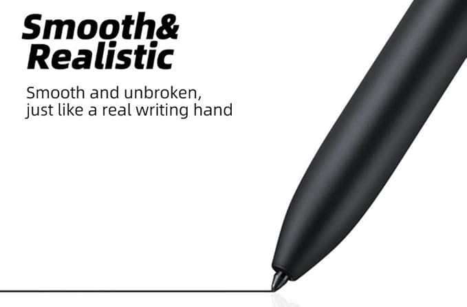 Galaxy Tab S9 FE S Pen Replacement Stylus Pen for Samsung Galaxy Tab S9 FE +5 Tips/Nibs (Without Bluetooth) (Black)
