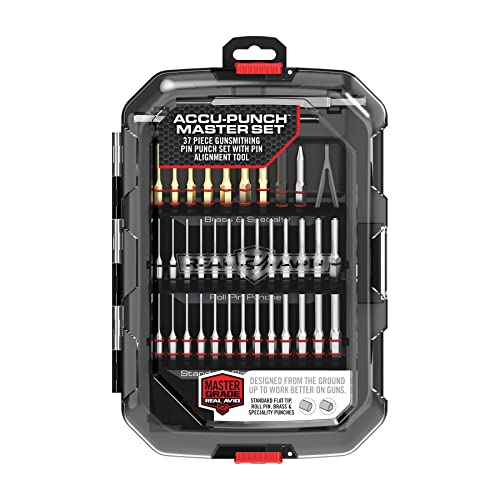 Real Avid Punch Set, Gunsmithing Tool Kit with Roll Pin Punch Set, Flat Tip Metal Punch Set, Brass Punch Set and Gunsmithing Tools: Pin Starter Tool
