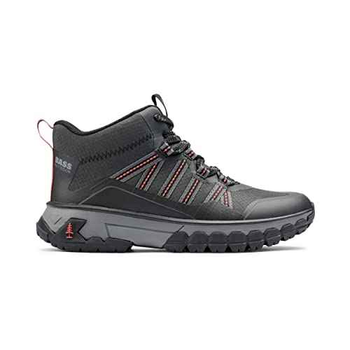 BASS OUTDOOR womens Peak Webbing Hiker MAnkle Boot