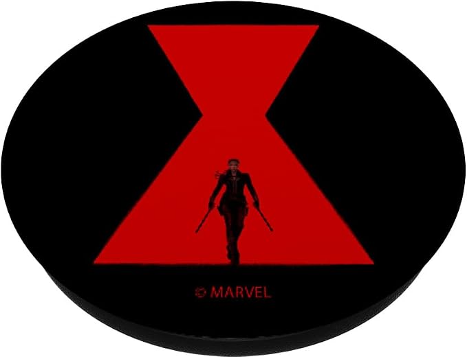 Marvel Black Widow Movie Simple Logo Silhouette PopSockets Adhesive PopGrip