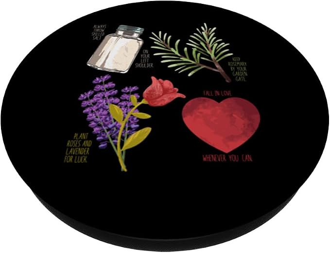 Practical Magic Salt Rosemary Lavender Love Witch Pagan PopSockets Adhesive PopGrip
