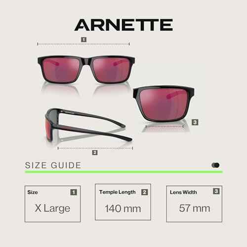 ARNETTE Mwamba AN4322 Rectangle Sunglasses for Men +BUNDLE with ACCESSORY EYEWEAR KIT