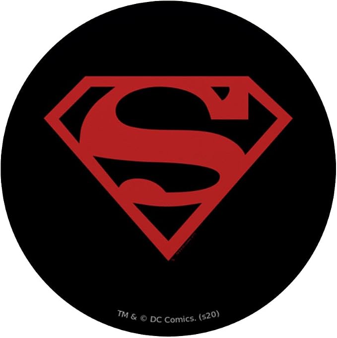 Superman Red on Black Shield PopSockets Adhesive PopGrip