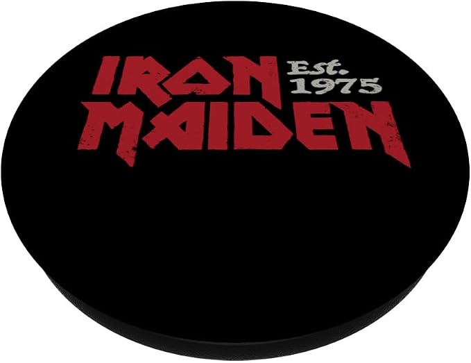 Iron Maiden Logos On Black PopSockets PopGrip for MagSafe