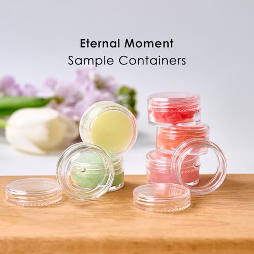 50 Pack 5 Gram 0.17OZ Clear Plastic Containers with Transparent Lids, Small Round Cosmetic Jars Makeup Travel Containers Jar for Cream, Bead, Eye Shadow, Samples, Lotions, Powders, Lip Gloss - color: Clear Lid, size: 0.17 Ounce