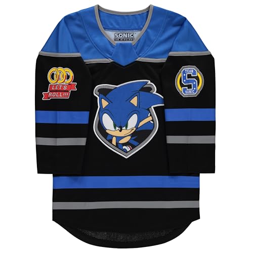 Sonic The Hedgehog Boys Long Sleeve Hockey Jersey