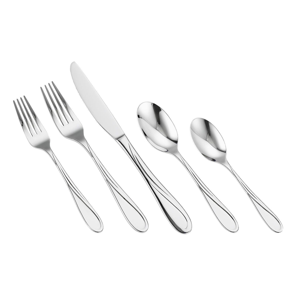 45-Piece Silverware Set, Food-Grade Stainless Steel Flatware Utensils, Mirror Finished Cutlery Set, Dishwasher Safe Eating Tableware for Kitchen Home, Service for 8, Include Knife Fork Spoon