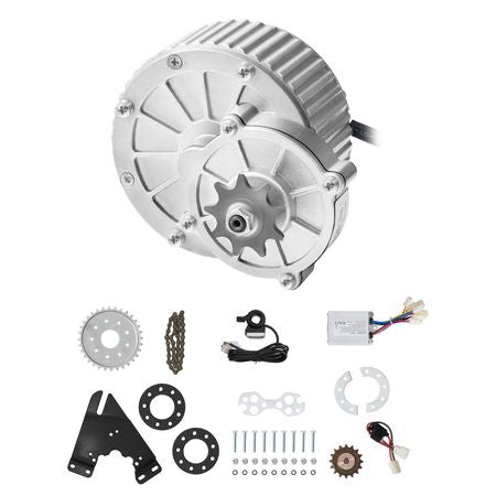 450W Electric Brushed DC Motor Kit - 36V 3000rpm Motor with Upgraded Speed Controller and Thumb Throttle Kit for Go Karts E-Bike Motorcycle Scooter