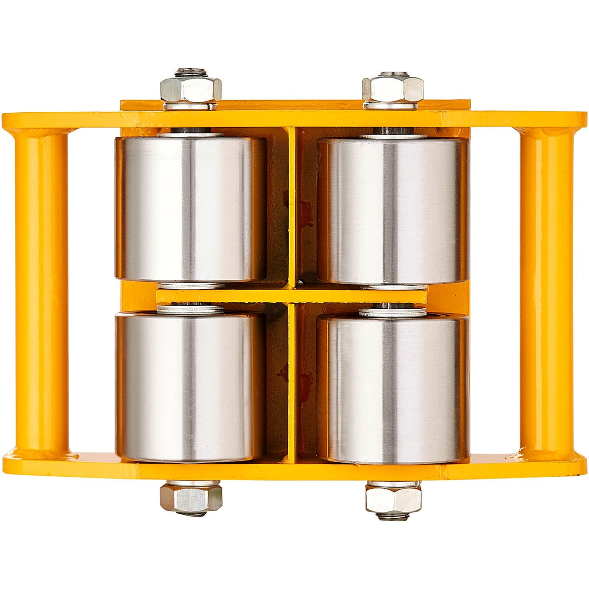 4PCS Machinery Skate Dolly, 26455LBS/12T Industrial Machinery Mover, Heavy Duty Carbon Steel Machinery Moving Skate & 4 Carbon Steel Wheels and 360° Rotation Non-slip Cap for Warehouse, Factory