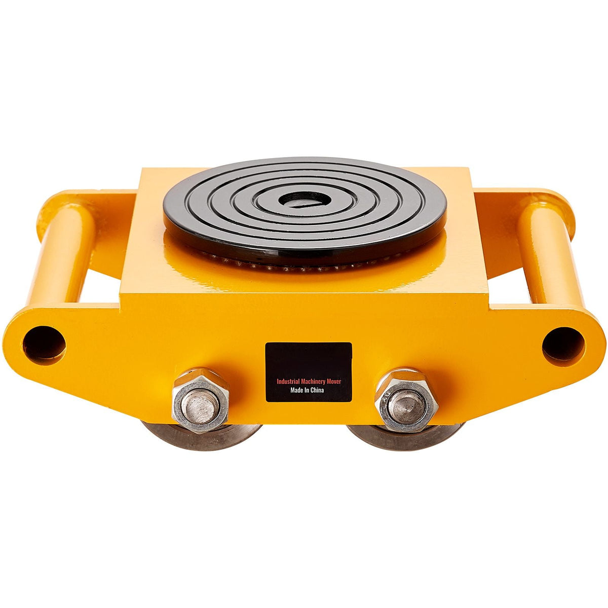 4PCS Machinery Skate Dolly, 26455LBS/12T Industrial Machinery Mover, Heavy Duty Carbon Steel Machinery Moving Skate & 4 Carbon Steel Wheels and 360° Rotation Non-slip Cap for Warehouse, Factory
