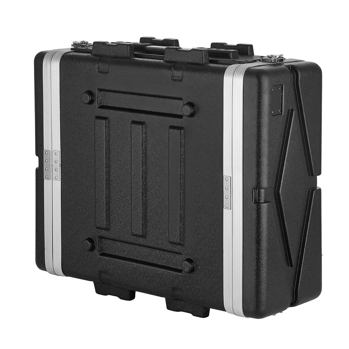 4U Rack Case, Standard 19 in Depth, Server Rack Cabinet with ABS Construction, Recessed Twist Latches, Detachable Front & Back Cover, Easy Installation, for Amplifiers, 18.4 in Internal Depth