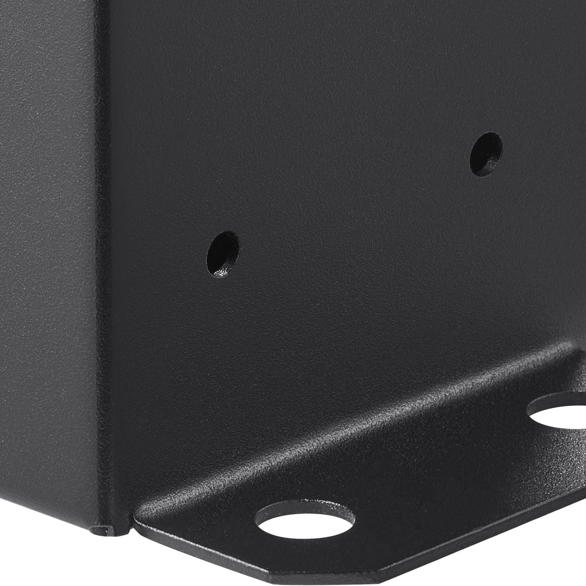 4x4 Post Base 2 Pcs, Inner Size 3.6"x3.6" Post Base Brackets, Heavy Duty Powder-Coated Post Anchor Matte Black Wood Post Brackets for Pavilion Deck Railing Support Deck Base Plate