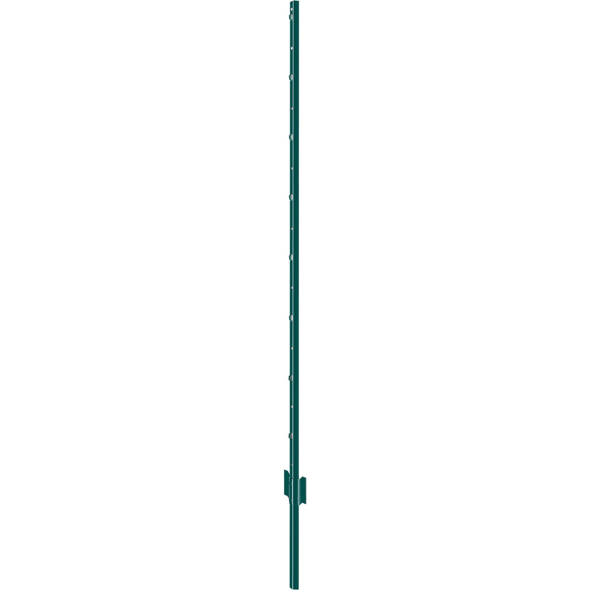 5 Feet Fence Post, 10 Pack U-Channel Heavy Duty Metal Fence Posts, Sturdy Steel Fence Stakes for Garden Yard, Lawn, Farms and Outdoor Wire Fencing, Green
