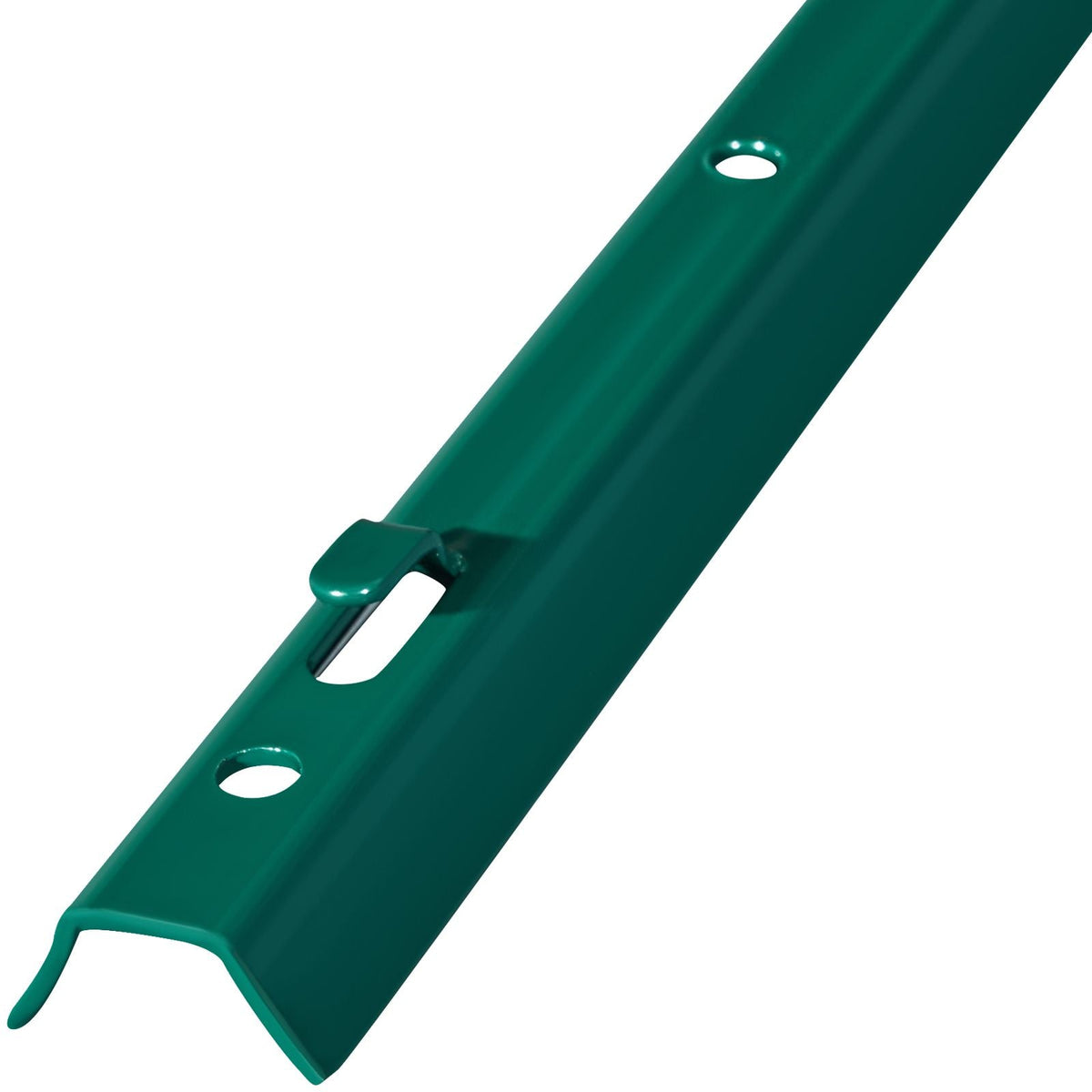 5 Feet Fence Post, 10 Pack U-Channel Heavy Duty Metal Fence Posts, Sturdy Steel Fence Stakes for Garden Yard, Lawn, Farms and Outdoor Wire Fencing, Green