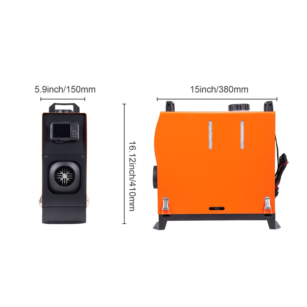 5 KW Diesel Air Heater, Bluetooth App Control All-on-one Diesel Heater with Automatic Altitude Adjustment, Remote Control and LCD, Portable Parking Heater for RV Trailer Camper Van Boat