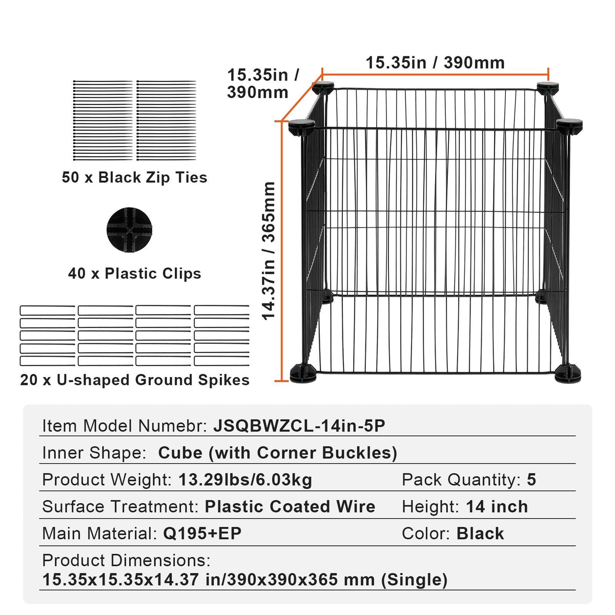 5 Pack Plant Protector from Animals, 15.35'' x 15.35'' Chicken Wire Plant Protector, Plant Cages for Outdoor Plants, Flowers & Vegetables, Keeps Bunny Chicken Squirrels Out, 20pcs Metal Mesh